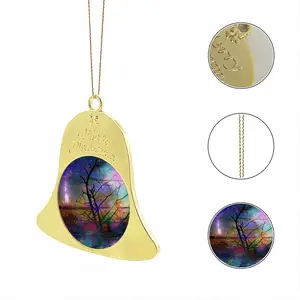 Hypnotic Universe Christmas Bell Pendant