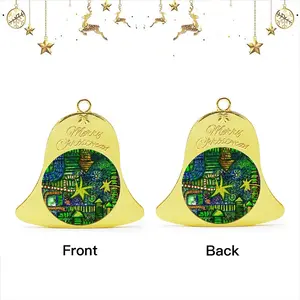 Village Christmas Bell Pendant