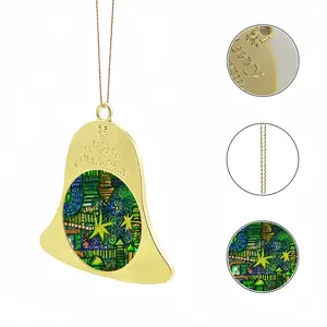 Village Christmas Bell Pendant