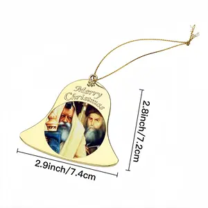 Rabbis Shneerson Christmas Bell Pendant