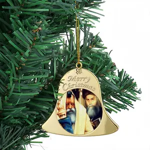 Rabbis Shneerson Christmas Bell Pendant