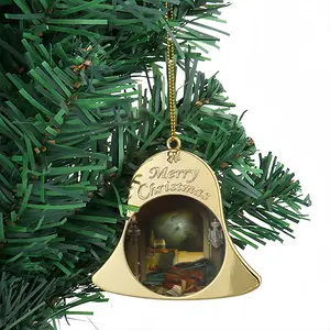 The Fire In An Oil Lamp In Memory Of The Temple Christmas Bell Pendant