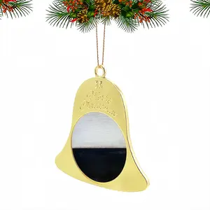 Untitled T Christmas Bell Pendant