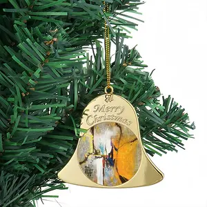 Granite Fire Ii Christmas Bell Pendant