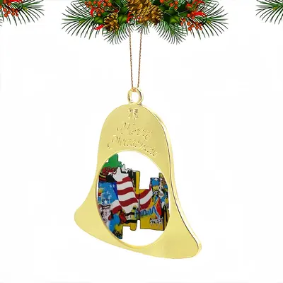 N Y Mark Christmas Bell Pendant