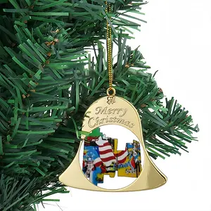 N Y Mark Christmas Bell Pendant