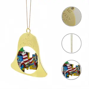 N Y Mark Christmas Bell Pendant