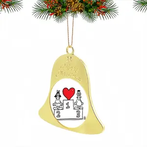 Love Is The Champion Christmas Bell Pendant