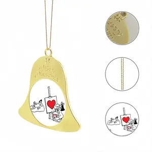 Art Lover Christmas Bell Pendant