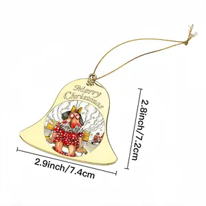 Chain Smoker Christmas Bell Pendant