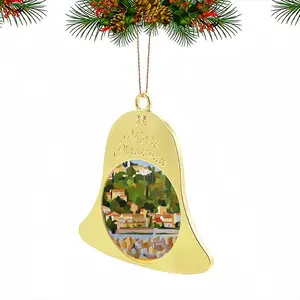 Bather In Sète Christmas Bell Pendant