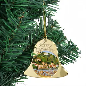 Bather In Sète Christmas Bell Pendant