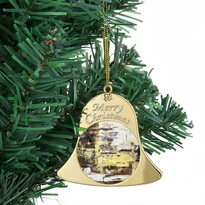 Beach And Rocks Christmas Bell Pendant