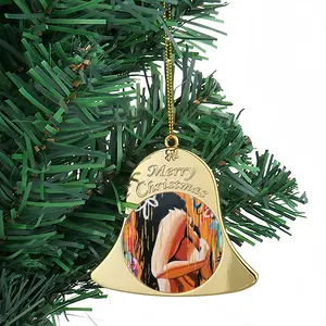 Hold Me Tight Christmas Bell Pendant