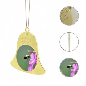 Bee Full Of Pollen Christmas Bell Pendant