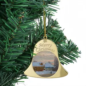 Winter Evening Christmas Bell Pendant