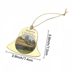 Autumn Landscape Christmas Bell Pendant