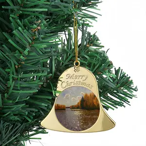 Autumn On Volga Christmas Bell Pendant