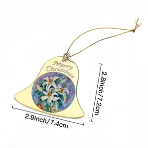 Lilies Christmas Bell Pendant