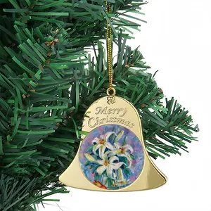 Lilies Christmas Bell Pendant