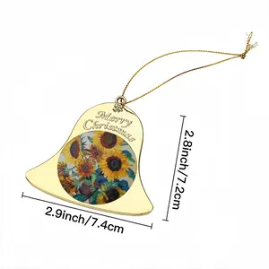 The Sunflowers Christmas Bell Pendant