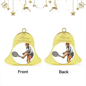 Wizard On The Court Christmas Bell Pendant