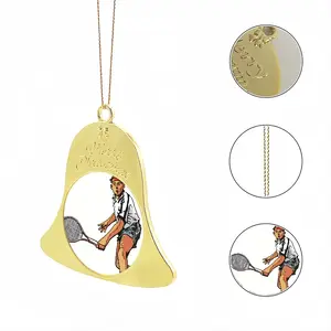 Wizard On The Court Christmas Bell Pendant