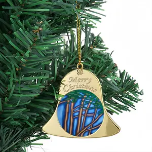 Cypress Christmas Bell Pendant