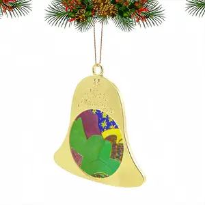 Green Woman Christmas Bell Pendant