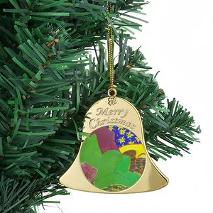 Green Woman Christmas Bell Pendant