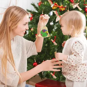 Green Woman Christmas Bell Pendant