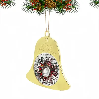 Aztec Sun Christmas Bell Pendant