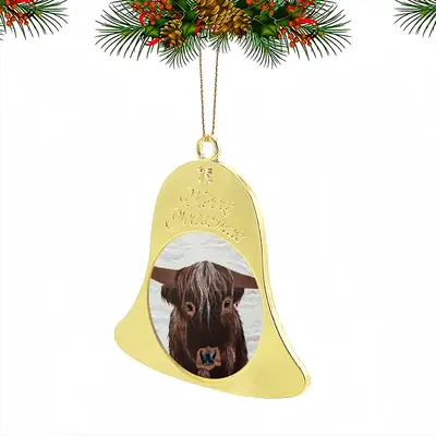 Bull - Red Bull Taurus Animals Buffalo Wild Christmas Bell Pendant