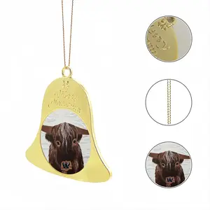 Bull - Red Bull Taurus Animals Buffalo Wild Christmas Bell Pendant