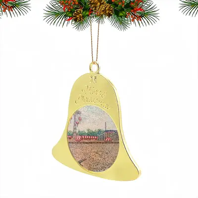 Coney Island In Oil Christmas Bell Pendant