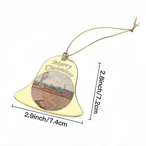 Coney Island In Oil Christmas Bell Pendant