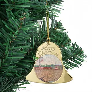 Coney Island In Oil Christmas Bell Pendant