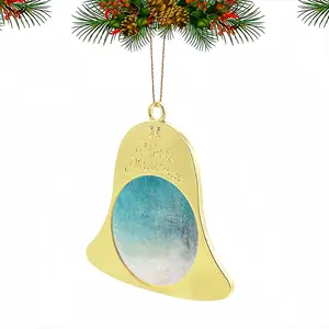 Blue Moon Christmas Bell Pendant