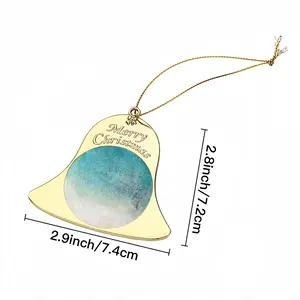 Blue Moon Christmas Bell Pendant