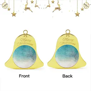 Blue Moon Christmas Bell Pendant