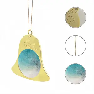 Blue Moon Christmas Bell Pendant