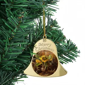 My Sunflowers Christmas Bell Pendant