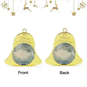 Close Up Cat Christmas Bell Pendant