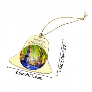 Ruins Christmas Bell Pendant