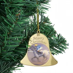 Horse Racing Christmas Bell Pendant