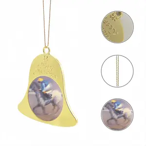 Horse Racing Christmas Bell Pendant