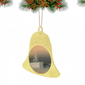 Three Sailboats Christmas Bell Pendant