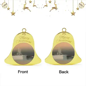 Three Sailboats Christmas Bell Pendant