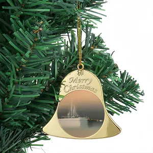 Three Sailboats Christmas Bell Pendant