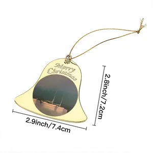 Sailboats D Christmas Bell Pendant